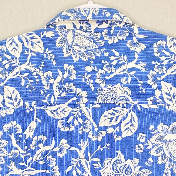 Nomadic Traders Quilted Reverible Jacket Small Lightweight Floral Double Pockets - Picture 8 of 12